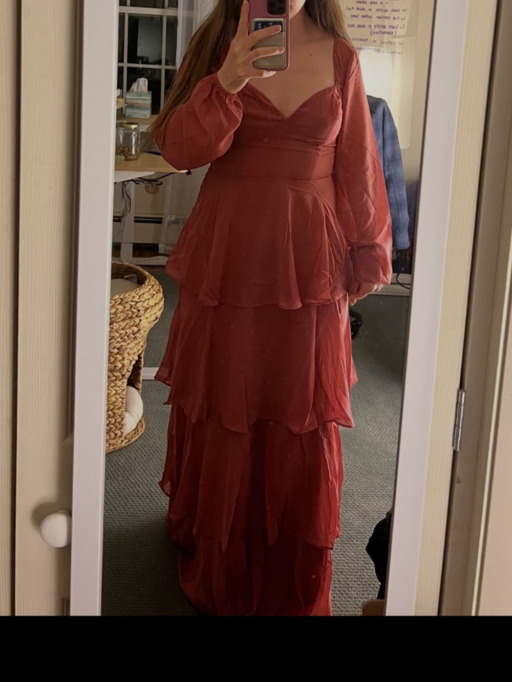 Lulu's Tiered Long-Sleeve Dress
